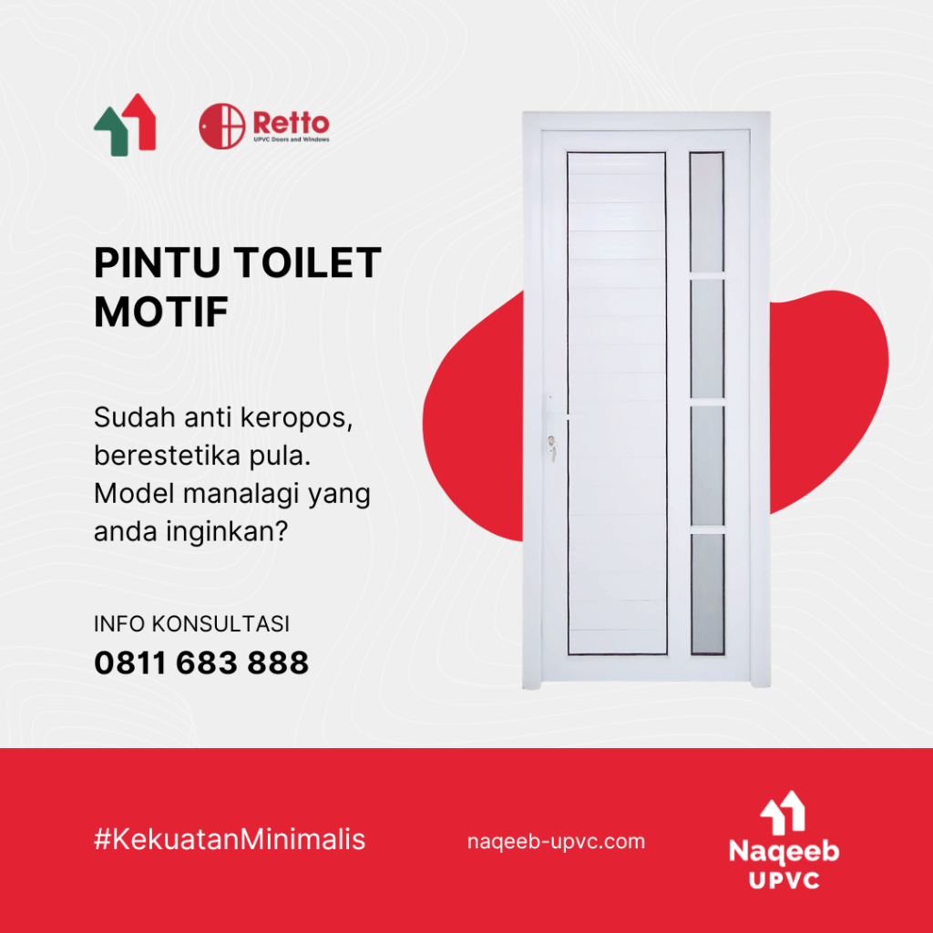 Pintu Toilet UPVC Naqeeb UPVC